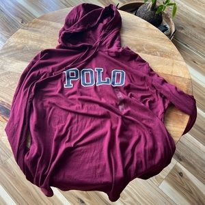 burgundy polo sweater never worn
